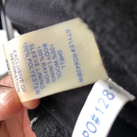 Pea coat wool 3/4 sleeves - Picture 4 of 5